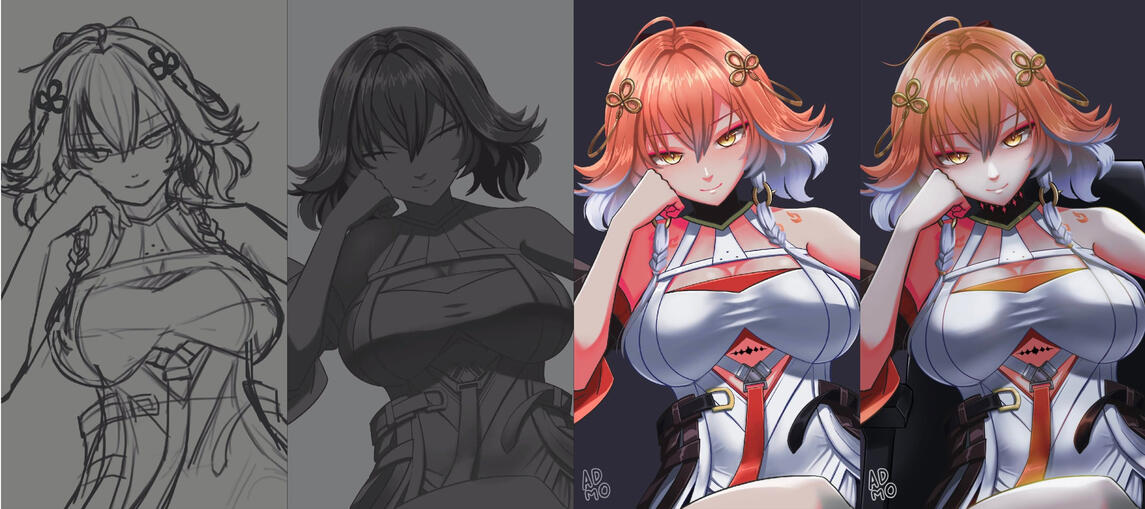 A workflow of Changli fanart